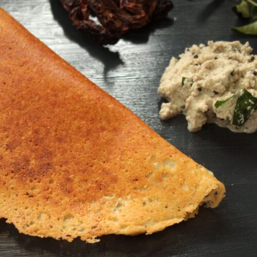 Keto Dosa and coconut chutney