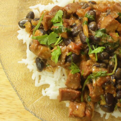 black bean stew