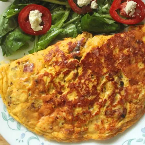 Ham and Mushroom Omelet