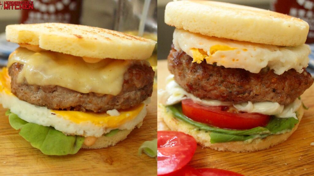 McDonald's Sausage McGriddle Breakfast Sandwich Keto Copycat Recipe