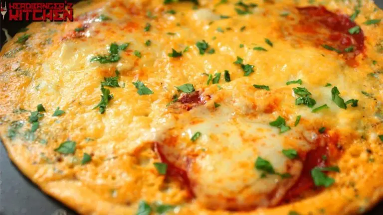 Chorizo Cheese Omelet Pizza