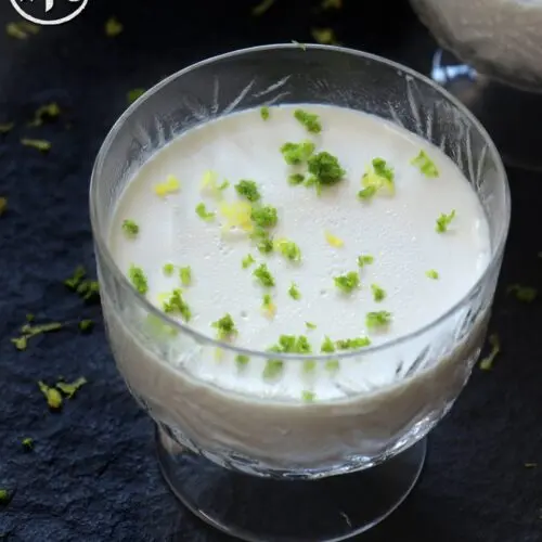 Keto Kaffir Lime Panna Cotta