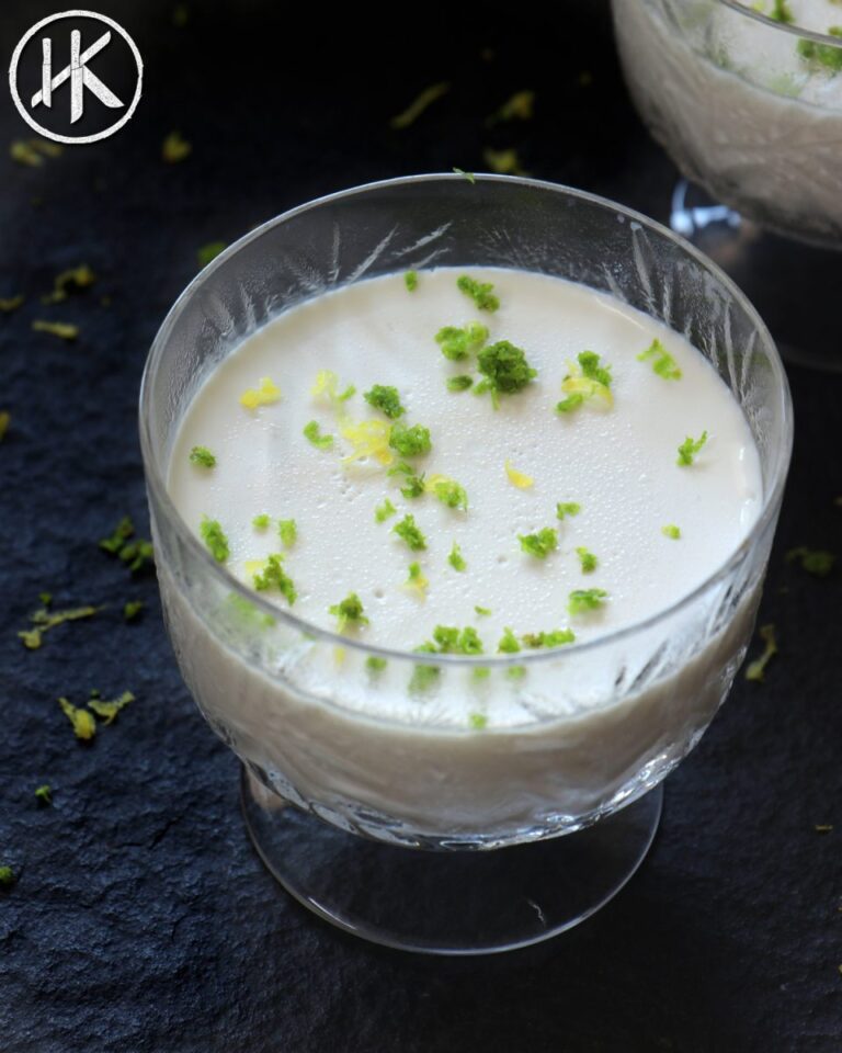 Keto Kaffir Lime Panna Cotta