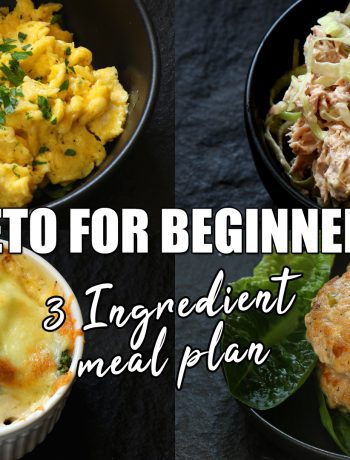 Keto for beginners - 3 ingredient keto meal plan