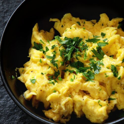 3 Ingredient Scrambled Eggs