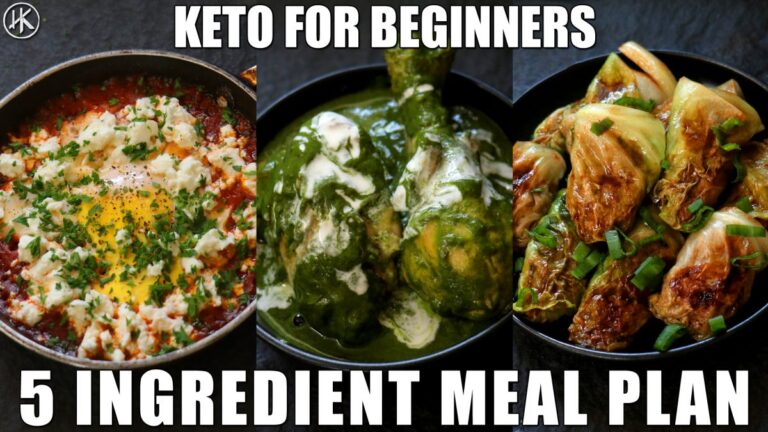 5 Ingredient Keto Meal Plan