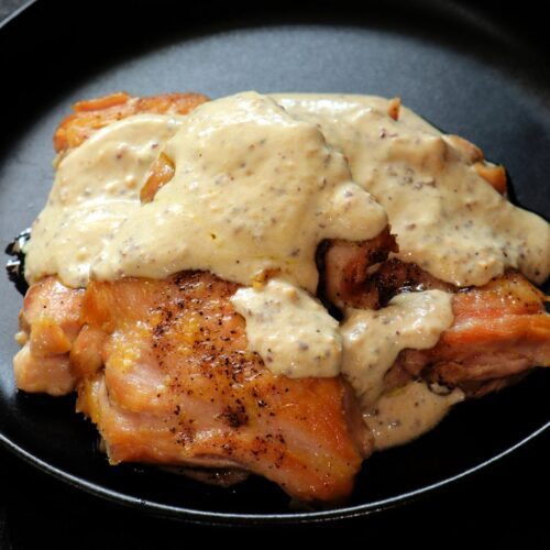 3 INGREDIENT KETO CHICKEN IN MUSTARD SAUCE