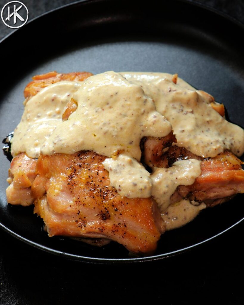 3 INGREDIENT KETO CHICKEN IN MUSTARD SAUCE