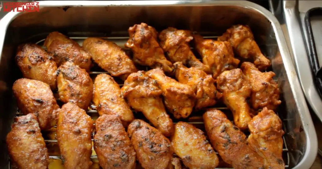 Oven baked butter chicken wings
