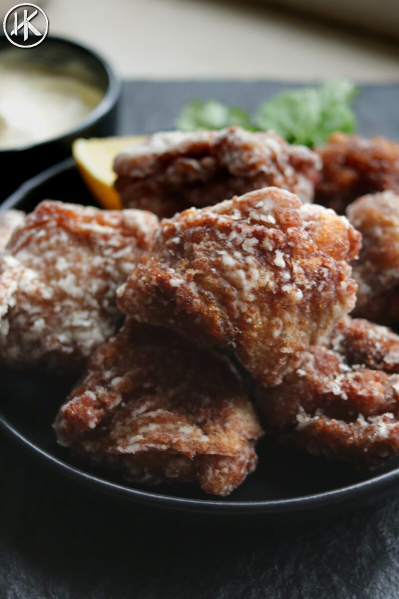 Chicken Karaage with a dipping sauce