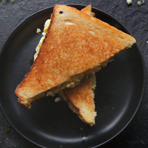 Egg Toastie on a plate