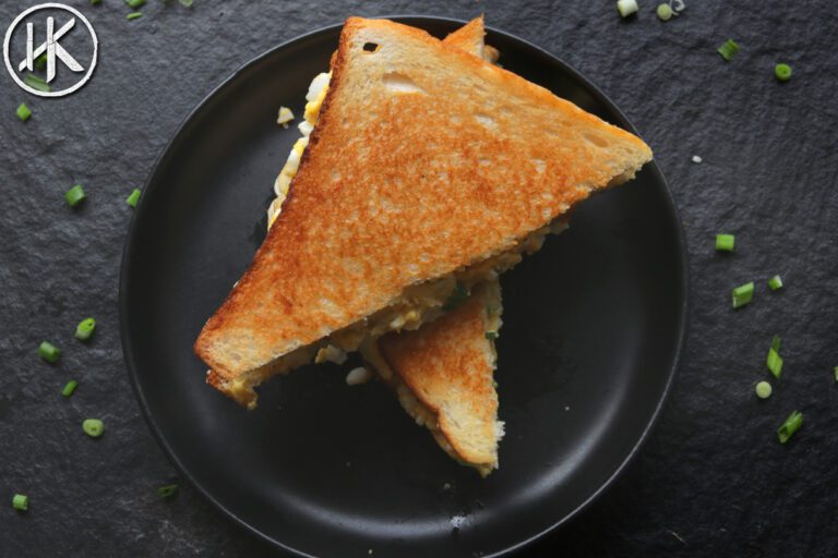 Egg Toastie on a plate