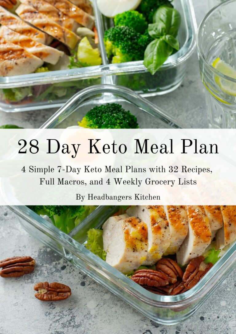 28 Day Keto Meal Plan - Headbanger's Kitchen